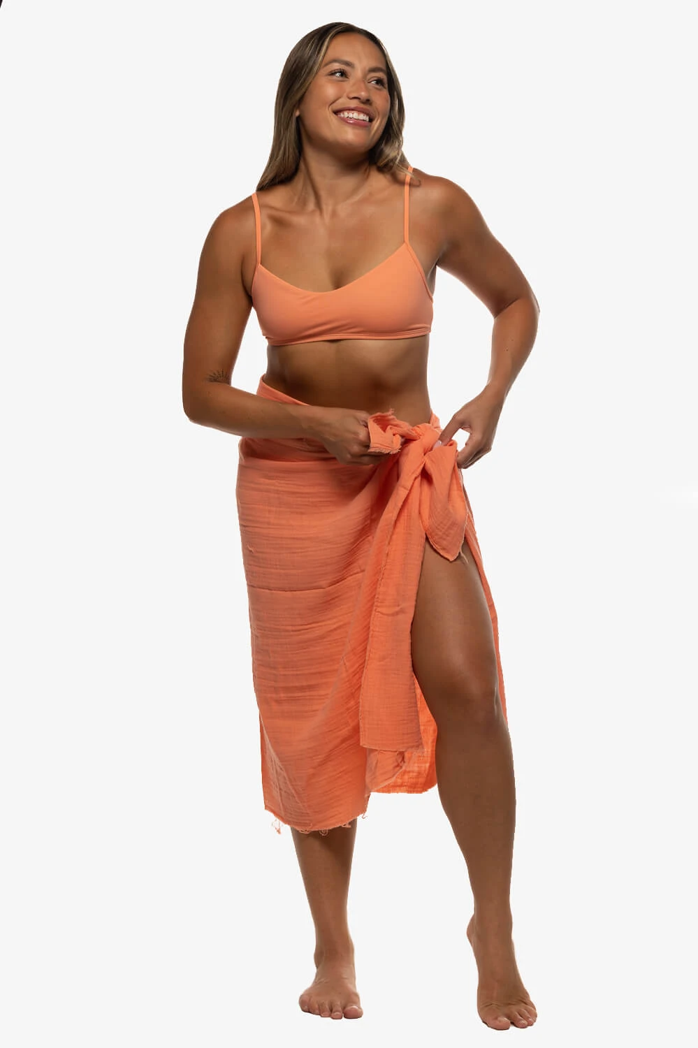 Harlow Sarong - Guava 1 Harlow Sarong - Guava