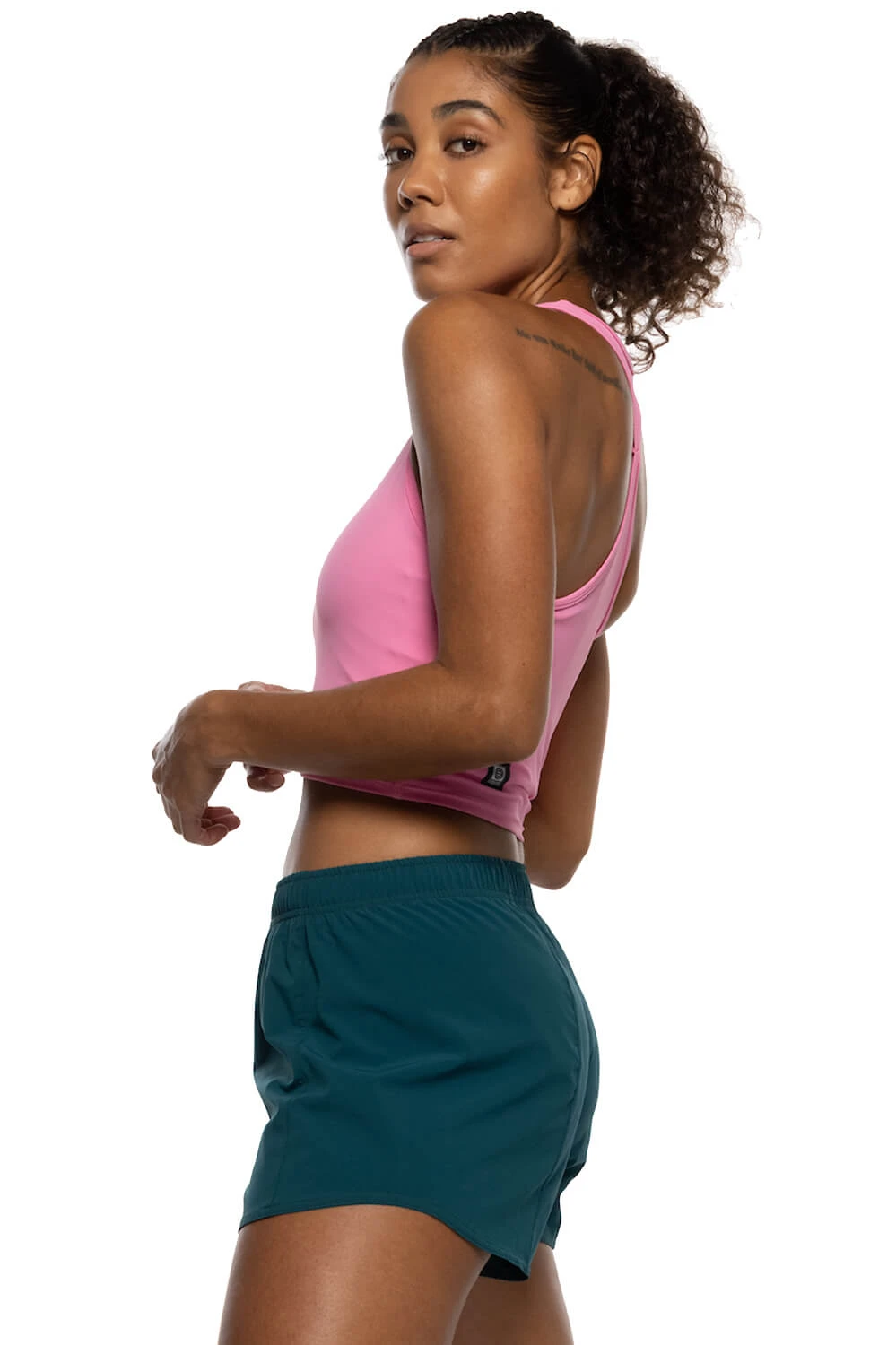 Janie High Waisted Run Short - Peacock 3 Janie High Waisted Run Short - Peacock - Image 3