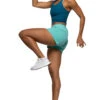 Janie High Waisted Run Short -Turquoise