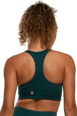 Faith Racerback Sports Bra 23 Faith Racerback Sports Bra -Outlet Aqua Surf Wears Store Active Top Faith Back Peacock PEA 101520