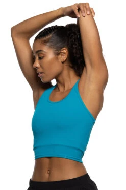 Rochelle Basic Crop Top -Outlet Aqua Surf Wears Store Active Tops Rochelle Solid Front2 Marine Nikkie 072021 b86ddf7e 5091 4f27 8e73 5763be2ad15f