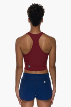 Poppy Run Short - Navy -Outlet Aqua Surf Wears Store ActiveWear Bottoms Poppy Navy Back Michelle 080322