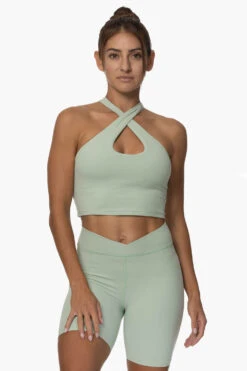 Chuns Biker Short - Pistachio -Outlet Aqua Surf Wears Store Activewear Bottoms Chuns Pistachio Front Karol 101822