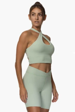 Chuns Biker Short - Pistachio -Outlet Aqua Surf Wears Store Activewear Bottoms Chuns Pistachio SideFront Karol 101822