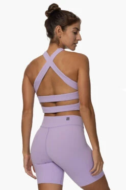 Chuns Biker Short - Taro -Outlet Aqua Surf Wears Store Activewear Bottoms Chuns Taro SideBack Karol 101822