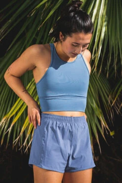 Janie High Waisted Run Short - Midnight Blue
