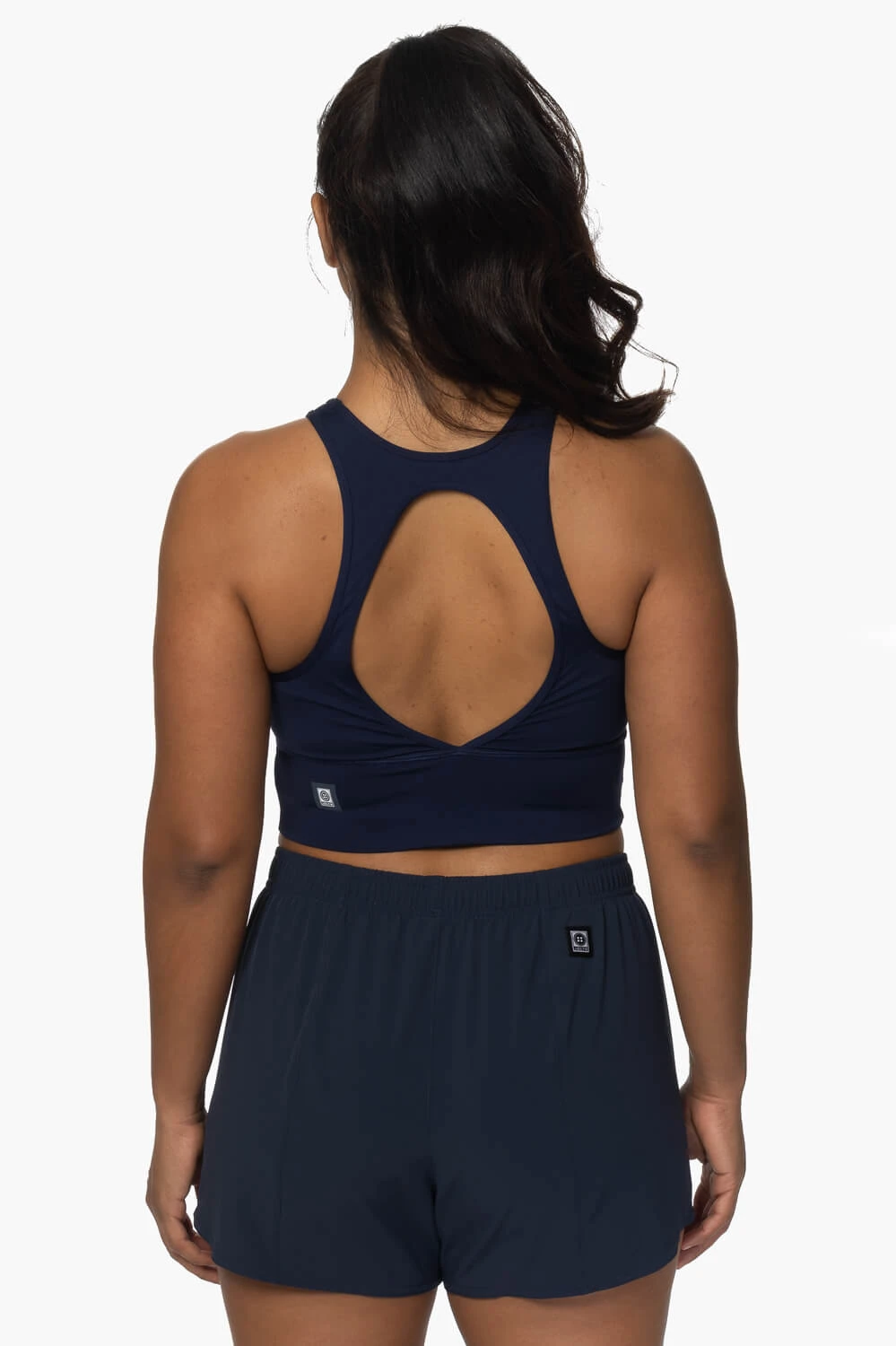 Janie High Waisted Run Short - Navy 2 Janie High Waisted Run Short - Navy - Image 2