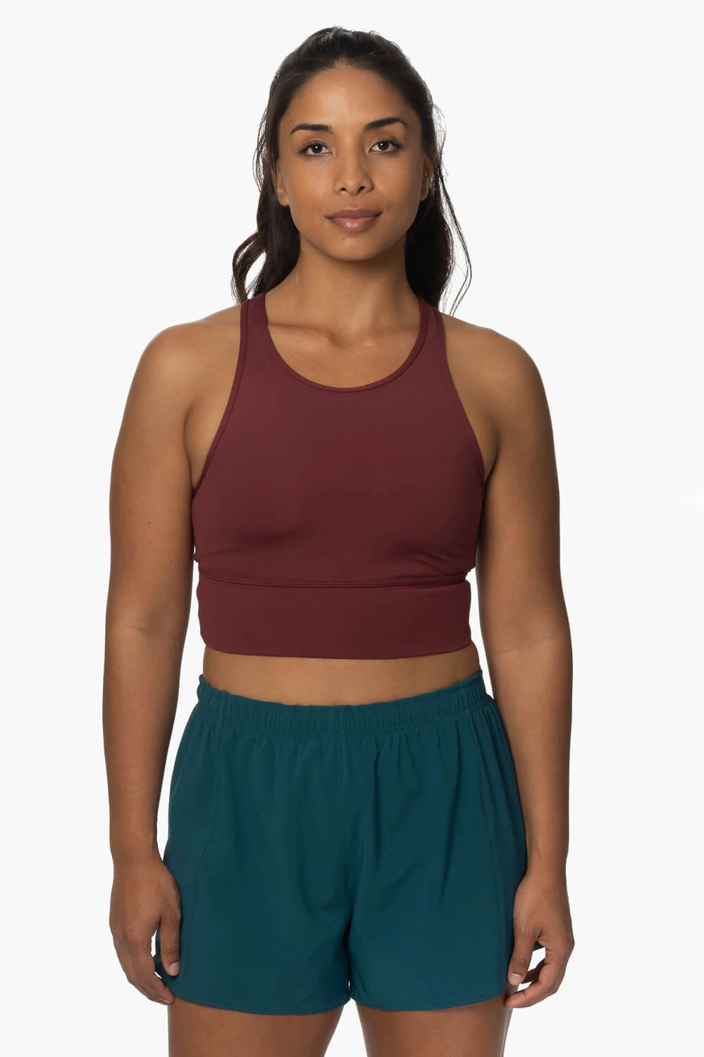 Janie High Waisted Run Short - Peacock 4 Janie High Waisted Run Short - Peacock - Image 4