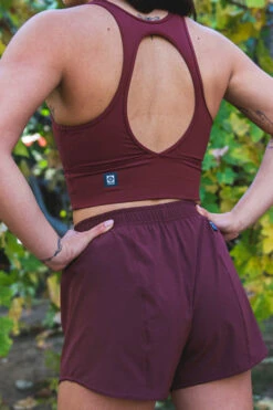 Janie High Waisted Run Short - Port