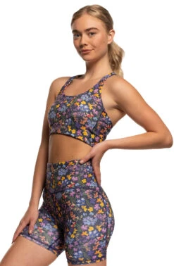 Kinley Bike Shorts - Pressed 15 Kinley Bike Shorts - Pressed -Outlet Aqua Surf Wears Store Activewear Bottoms Kinley Print Side Pressed Malia 062521