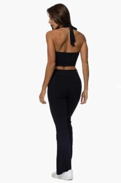 Makaha Flare Pant - Black -Outlet Aqua Surf Wears Store Activewear Bottoms Makaha Black BackSide Karol 101822