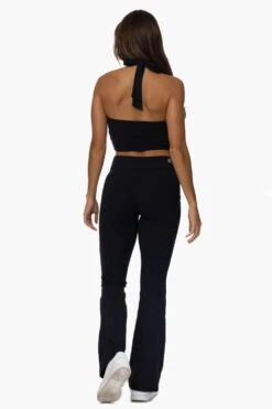 Makaha Flare Pant - Black -Outlet Aqua Surf Wears Store Activewear Bottoms Makaha Black Back Karol 101822