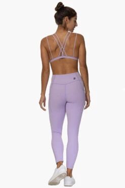 Mundaka Mid-Rise Leggings - Taro -Outlet Aqua Surf Wears Store Activewear Bottoms Mundaka Taro Back Karol 101822