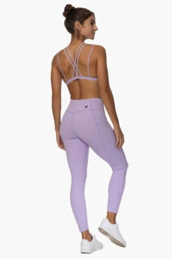 Mundaka Mid-Rise Leggings - Taro -Outlet Aqua Surf Wears Store Activewear Bottoms Mundaka Taro SideBack Karol 101822