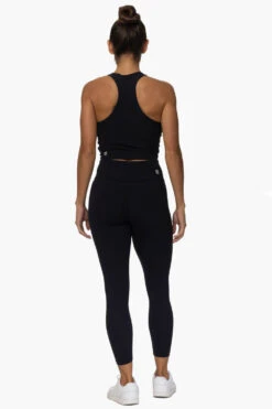 Tiana Leggings - Black -Outlet Aqua Surf Wears Store Activewear Bottoms Tiana Black Back Karol 101822