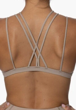 Calicoan Lace Sports Bra - Mocha -Outlet Aqua Surf Wears Store Activewear Tops Calicoan Mocha CloseUp Karol 101822