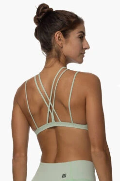 Calicoan Lace Sports Bra - Pistachio -Outlet Aqua Surf Wears Store Activewear Tops Calicoan Pistachio SideBack Karol 101822