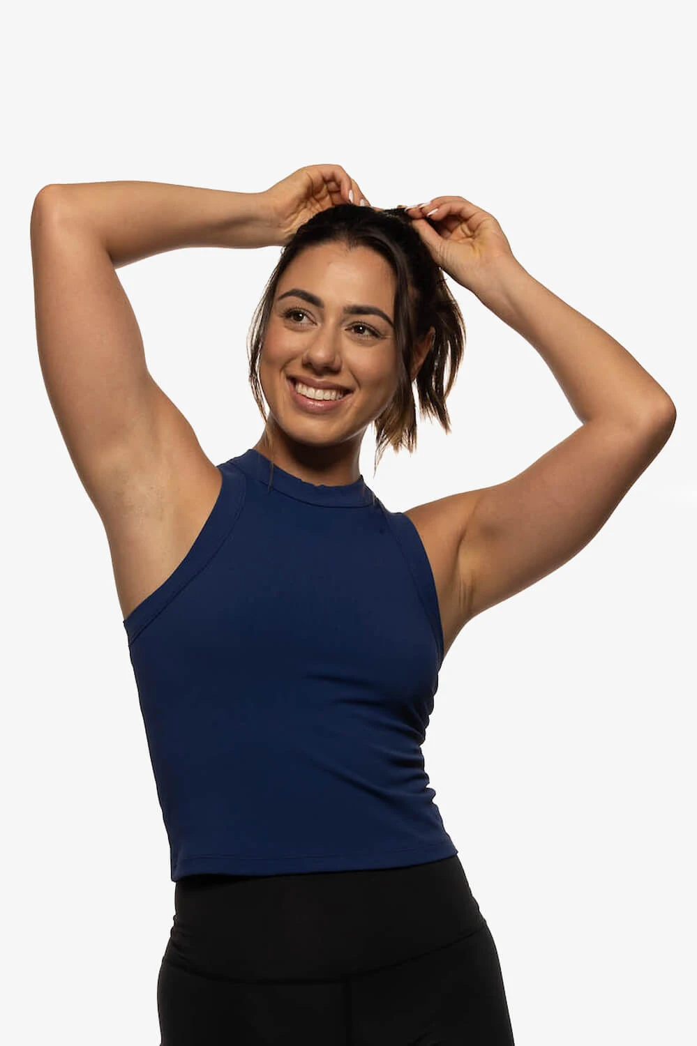 Dalia Basic Top - Midnight Blue 1 Dalia Basic Top - Midnight Blue