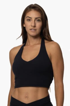 Honolua Halter Sports Bra - Black