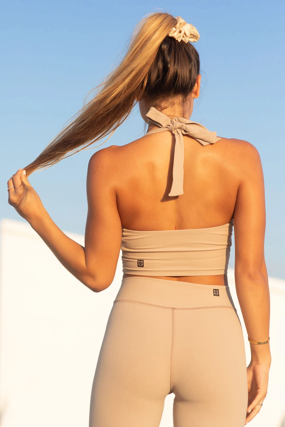 Honolua Halter Sports Bra - Mocha 3 Honolua Halter Sports Bra - Mocha - Image 3