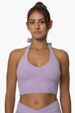 Honolua Halter Sports Bra - Taro -Outlet Aqua Surf Wears Store Activewear Tops Honolua Taro Front Karol 101822