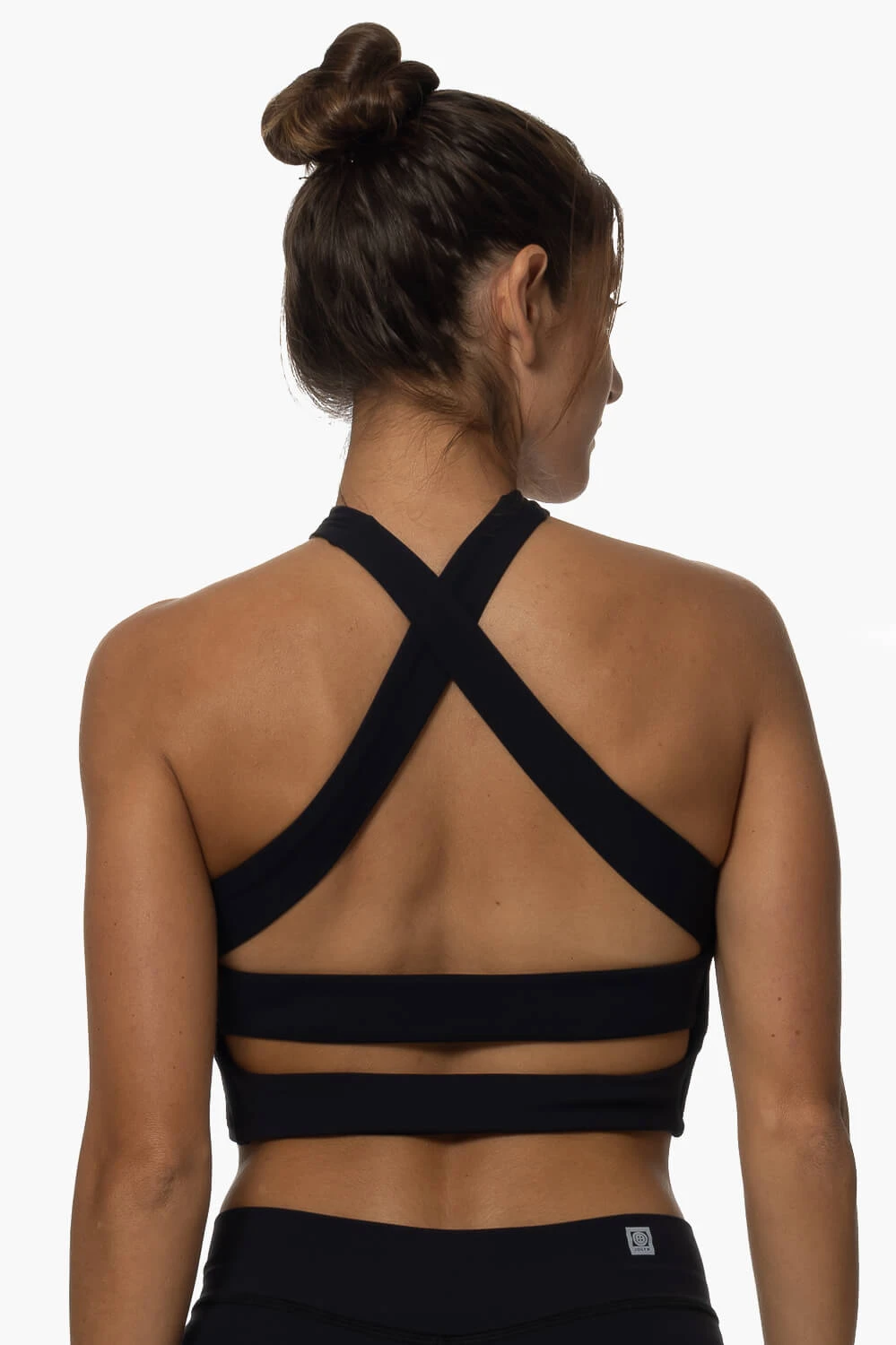 Pupukea Cross Over Sports Bra - Black 6 Pupukea Cross Over Sports Bra - Black - Image 6