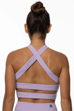 Pupukea Cross Over Sports Bra - Taro -Outlet Aqua Surf Wears Store Activewear Tops Pupukea Taro Back Karol 101822