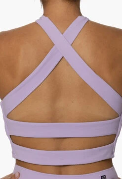 Pupukea Cross Over Sports Bra - Taro -Outlet Aqua Surf Wears Store Activewear Tops Pupukea Taro CloseUp Karol 101822