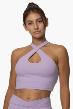 Pupukea Cross Over Sports Bra - Taro