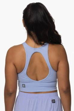 Rae Sports Bra - Lavender -Outlet Aqua Surf Wears Store Activewear Tops Rae Lavender Back KianiSouza 120222