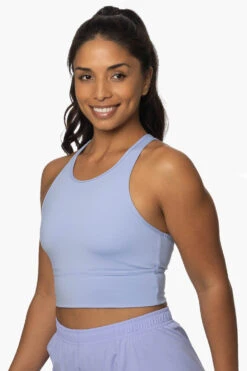Rae Sports Bra - Lavender -Outlet Aqua Surf Wears Store Activewear Tops Rae Lavender SideFront2 KianiSouza 120222