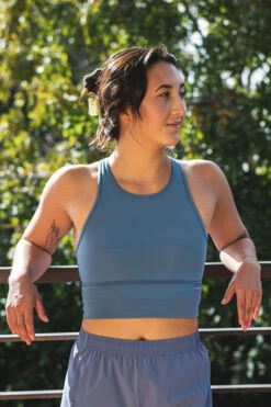 Rae Sports Bra - Midnight Blue