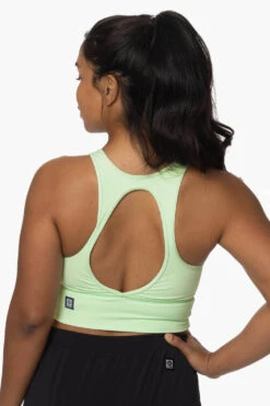Rae Sports Bra - Mint -Outlet Aqua Surf Wears Store Activewear Tops Rae Mint Back KianiSouza 120222 Edited