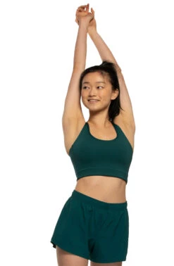 Janie High Waisted Run Short - Peacock 23 Janie High Waisted Run Short - Peacock -Outlet Aqua Surf Wears Store Activewear Bottoms Janie Solid Front2 Peacock PEAC Christine 042221 f65de416 cfcb 4bfd 9440 9e2918be4cb3