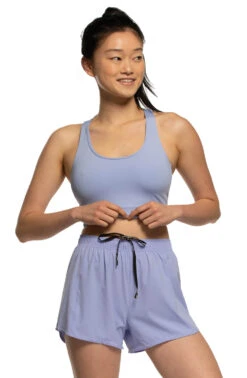 Janie High Waisted Run Short - Lavender -Outlet Aqua Surf Wears Store Activewear Bottoms Janie Solid Side Lavender LVND Christine 042221 fbf9c3ad 52e1 44c8 8c5d 637af33311cf