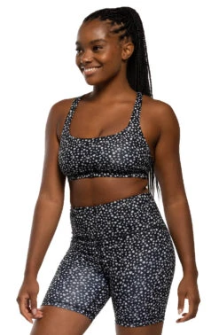 Kinley Bike Shorts - I Heart U 18 Kinley Bike Shorts - I Heart U -Outlet Aqua Surf Wears Store Activewear Bottoms Kinley Print Front IHEARTU Josephine 052121