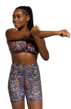 Kinley Bike Shorts - Pressed 11 Kinley Bike Shorts - Pressed -Outlet Aqua Surf Wears Store Activewear Bottoms Kinley Print Front Pressed Josephine 052121