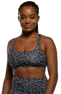 Aleia Skinny Strap Sports Bra - I Heart U