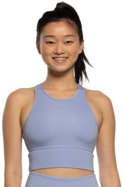 Rae Sports Bra - Lavender -Outlet Aqua Surf Wears Store Activewear Tops Rae Solid Front2 Lavender LVND Christine 042221 d911d257 3b2c 4faf 9a0a 1f71795ccc3e