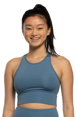 Rae Sports Bra - Midnight Blue -Outlet Aqua Surf Wears Store Activewear Tops Rae Solid Front2 Midnight Blue MIDBLUE Christine 042221 3f7c517a fcdc 4d70 a824 dcdcfafa9521