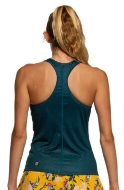 Dara Run Singlet -Outlet Aqua Surf Wears Store Dara Solids Tank Back Peacock PEA 031620