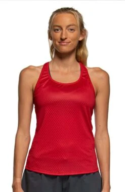 Dara Run Singlet -Outlet Aqua Surf Wears Store Dara Solids Tank Front Red RED 031620