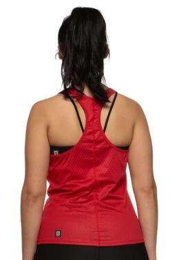 Dara Run Singlet -Outlet Aqua Surf Wears Store Dara Tops Back Solids Red RED 121819