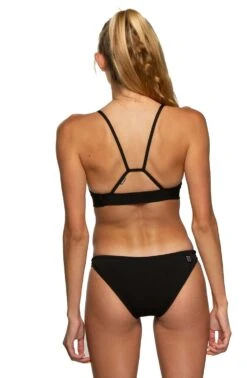 Europe Bikini Bottom - Black -Outlet Aqua Surf Wears Store Europe Solids Bottom Back Black BLK 031620