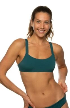 Fendrick Bikini Top - Black -Outlet Aqua Surf Wears Store Fendrick Prints Onesies Front Peacock PEACOCK 020520 104ca1ac 7e7c 4398 9469 c1731b3c9218