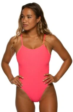 Jackson 4 Swim Onesie - Hot Pink -Outlet Aqua Surf Wears Store JACKSON4 HP F 072519