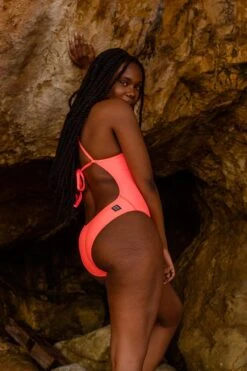 Jackson 4 Swim Onesie - Hot Pink