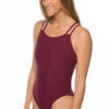 Murray Swim Onesie - Cabernet