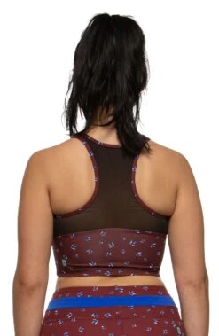 Margot Sports Bra -Outlet Aqua Surf Wears Store Margot Tops Back Prints Redmond REDMOND 121819