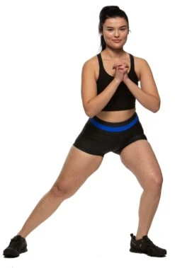 Michel Athletic Short -Outlet Aqua Surf Wears Store Michel Bottoms Pose Contrast Black Blue BLK 121819